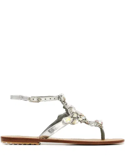 Mystique Crystal-embellished Thong Sandals In Multi