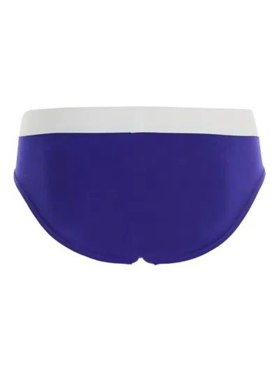 Dsquared2 Logo-waistband Briefs In Blue
