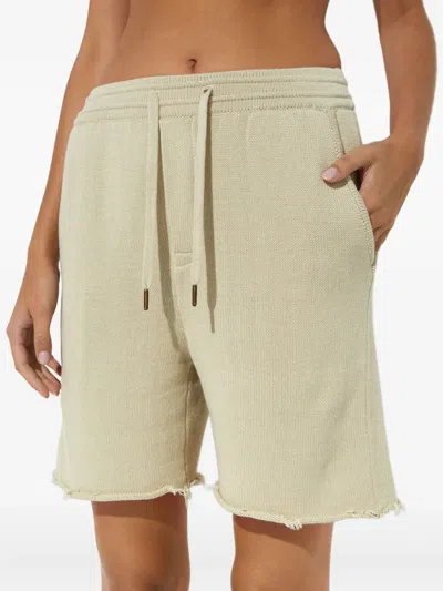 Ser.o.ya Chris Frayed Shorts In Neutral