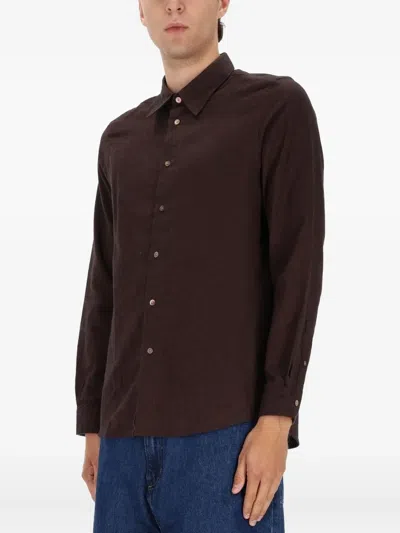 Ps By Paul Smith Regular Fit Shirt In Burgundy