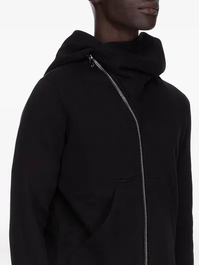 Rick Owens Drkshdw Asymmetrical Zipper Sweatshirt In Brown