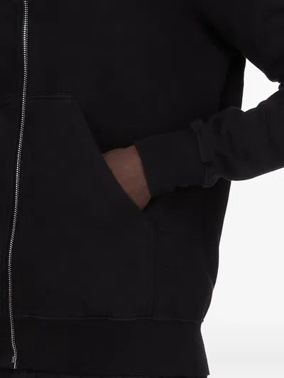 Rick Owens Drkshdw Asymmetrical Zipper Sweatshirt In Brown