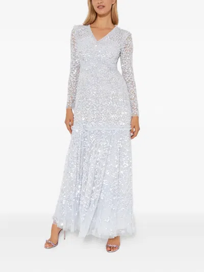 Needle & Thread Isabella Sequinned Maxi Dress In Blue