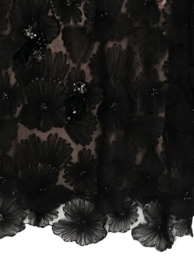 Biyan Beaded Blouse In Black