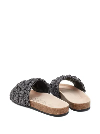 Jw Anderson Woven Sandals In Black