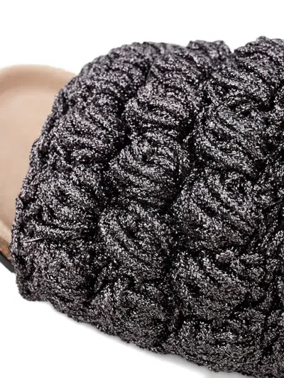 Jw Anderson Woven Sandals In Black