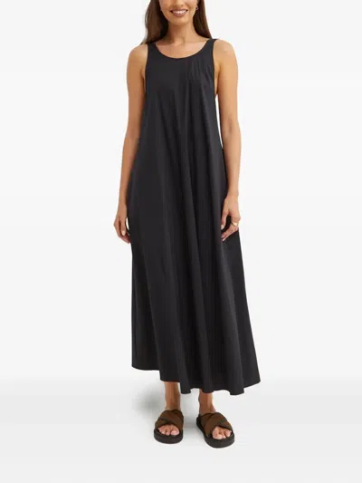Max Mara Romea Sleeveless Tie-strap Midi Dress In Multi
