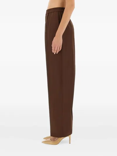 Fabiana Filippi Elasticated-waistband Wool Trousers In Multi