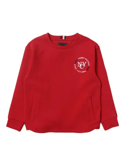 Tommy Hilfiger Junior Pocket-detailed Sweatshirt In Red