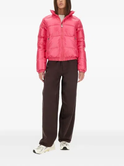 Pyrenex Vintage Mythic Zip Quilted Jacket In Pink