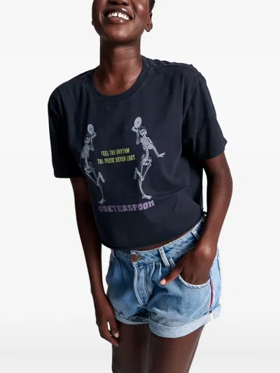 One Teaspoon Printed T-shirt In Black