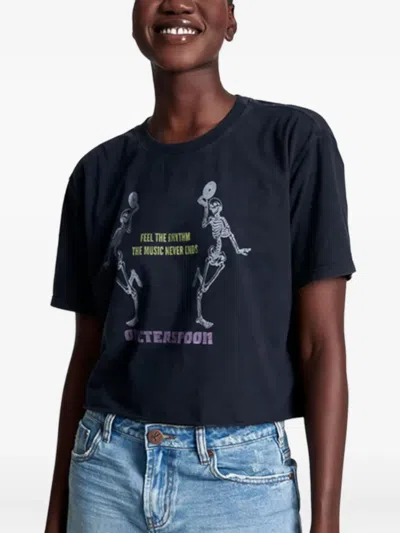 One Teaspoon Printed T-shirt In Black