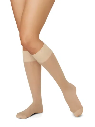 Swedish Stockings 2-pack Elin Premium Knee-highs In Neutral