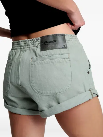 One Teaspoon Elasticated Shorts In Green
