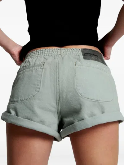 One Teaspoon Elasticated Shorts In Green