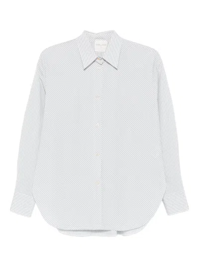 Forte Forte Striped Cotton Shirt In Blue