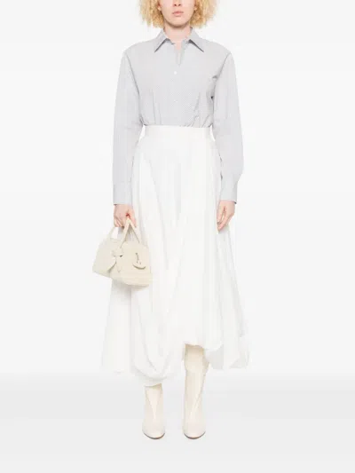 Forte Forte Striped Cotton Shirt In Blue