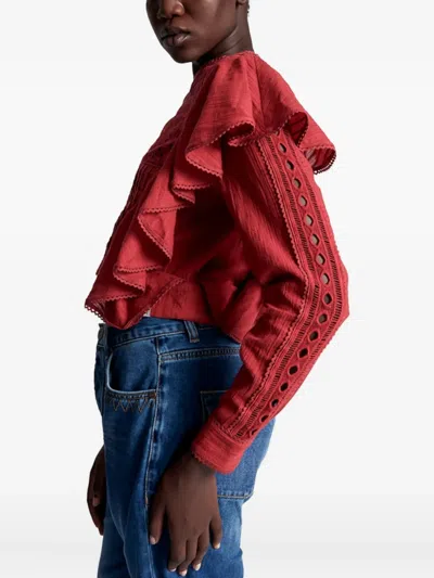 VICTORIA 荷叶边罩衫