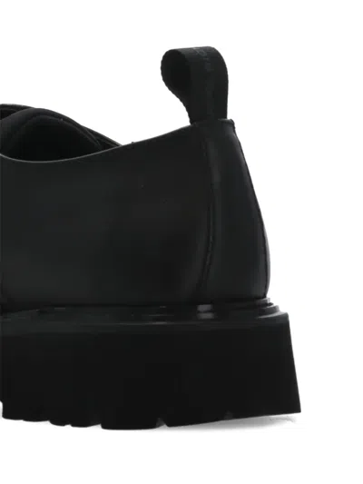 Woolrich Chunky Sole Lace-up Shoes With Pull Tab In Black