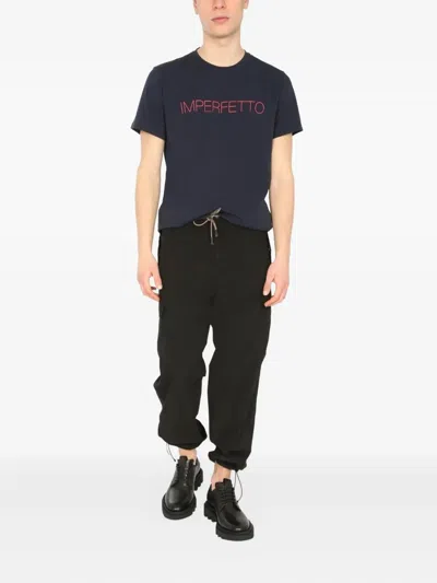 Aspesi Drawstring Trousers In Black