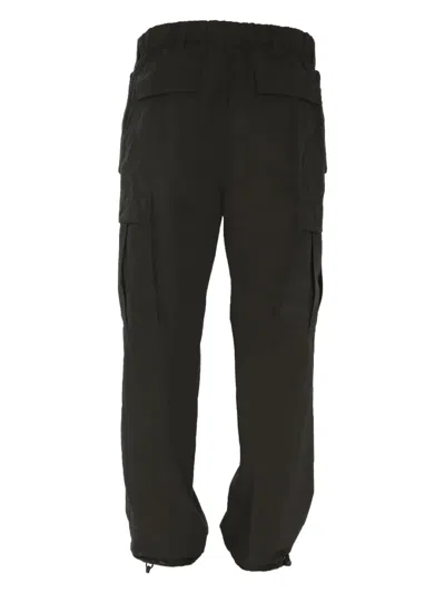 Aspesi Drawstring Trousers In Black