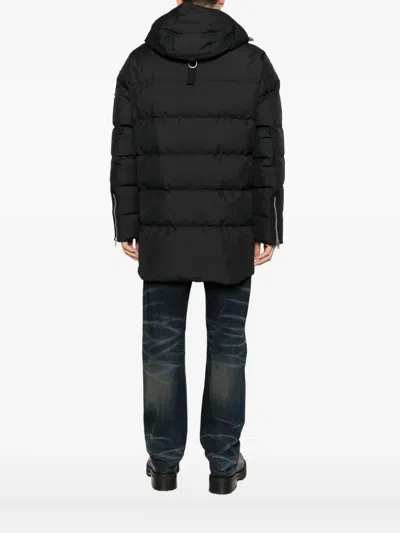 Moose Knuckles Hooded Zip-fastening Coat In Black