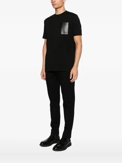 Karl Lagerfeld Chest-pocket T-shirt In Black