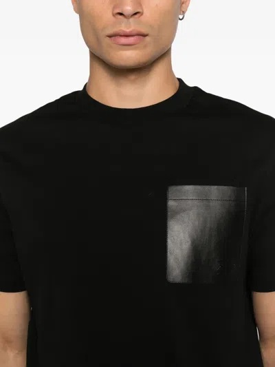Karl Lagerfeld Chest-pocket T-shirt In Black