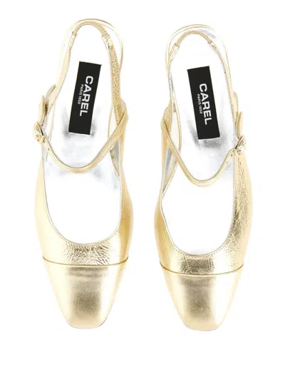 Carel Paris Slingback "ocean" In Gold