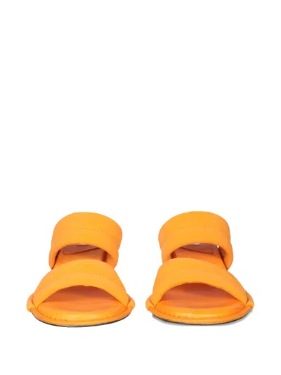 Miista Strap Heeled Sandals In Orange