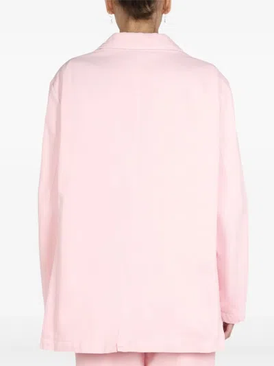 Raf Simons Women's Logo Patch Jacket In Pink