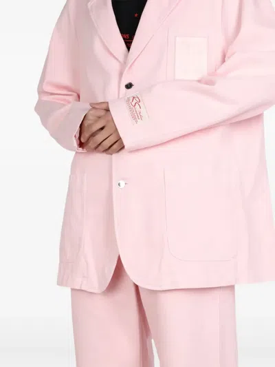 Raf Simons Women's Logo Patch Jacket In Pink