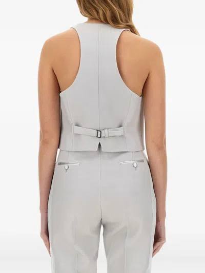 Tom Ford Buttoned Sleeveless Waistcoat In Gray