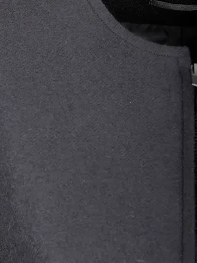 Yohji Yamamoto Zip-up Wool Jacket In Black