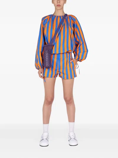 Sunnei Striped Pattern Shorts In Multicolour