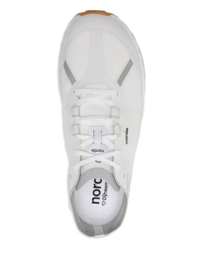 Norda Arnitel White Trail Running Sneaker In Animal Print