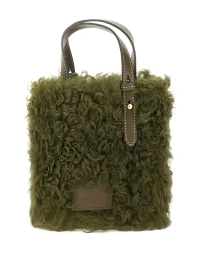 Anya Hindmarch Eye Motif Tote Bag With Adjustable Strap In Green