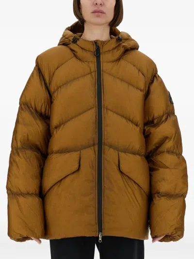 Pyrenex X Nitty Gritty Stellar Hooded Down Jacket In Brown