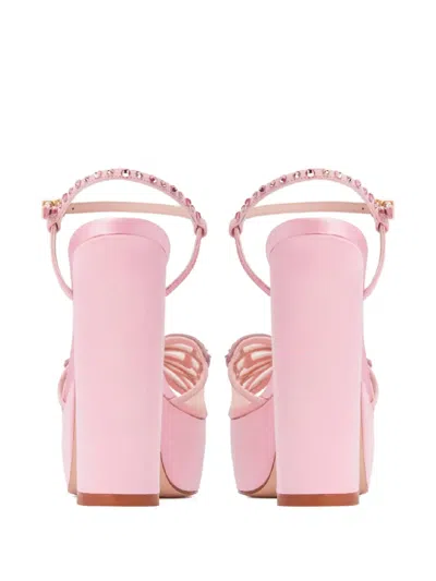Sophia Webster 130mm Farfalla Sandals In Pink
