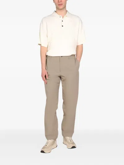 Monobi Sttraight Leg Pants In Neutral