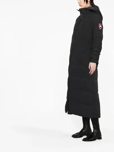 Canada Goose Mystique Padded Parka Coat In Black