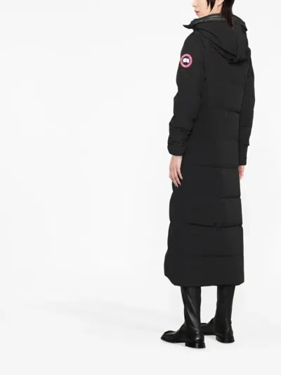 Canada Goose Mystique Padded Parka Coat In Black