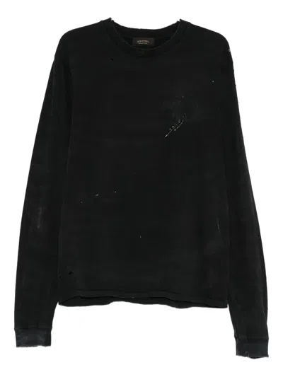 Schaeffer's Garment Hotel Round-neck Sweatshirt In Black