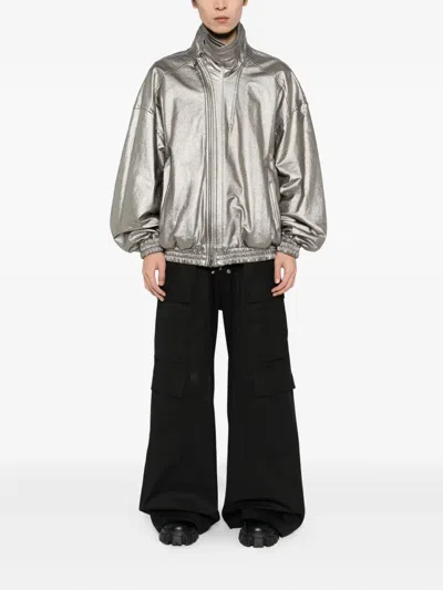 Julius Glittered Jacket In Silver