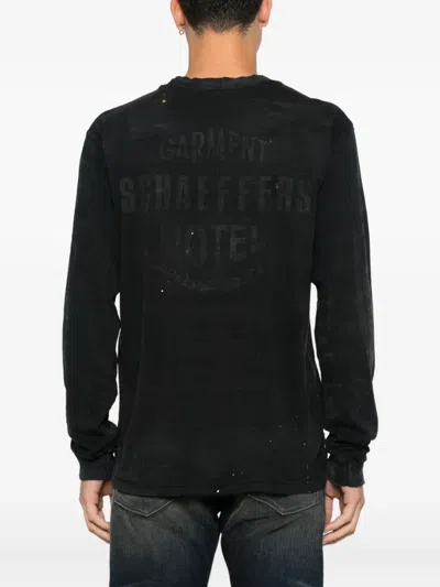 Schaeffer's Garment Hotel Round-neck Sweatshirt In Black