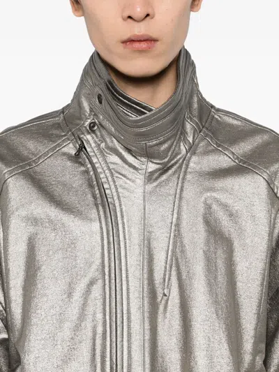 Julius Glittered Jacket In Silver
