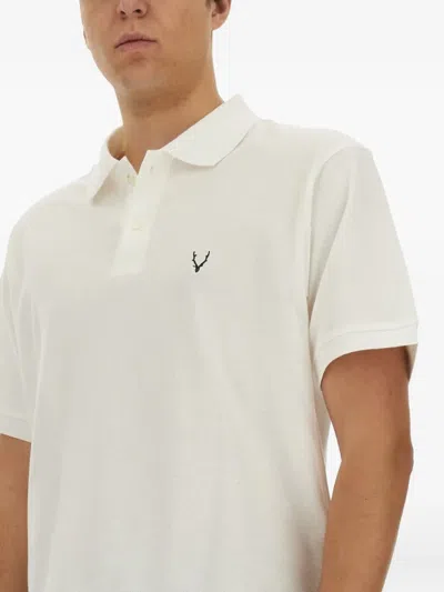 South2 West8 Embroidered Polo Shirt In Neutral