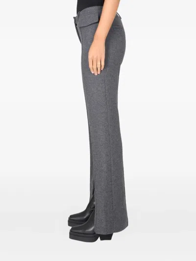 The Mannei Structured Pants Featuring Peaked Lapels In Gray