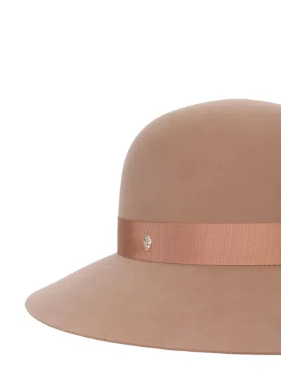 Helen Kaminski Wide-brim Hat With Ribbon Band In Brown