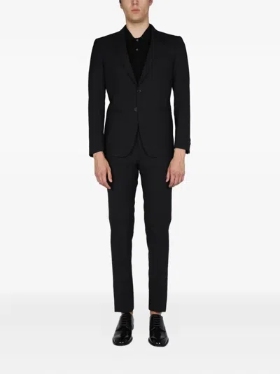 Tonello Single-breated Suit In Black